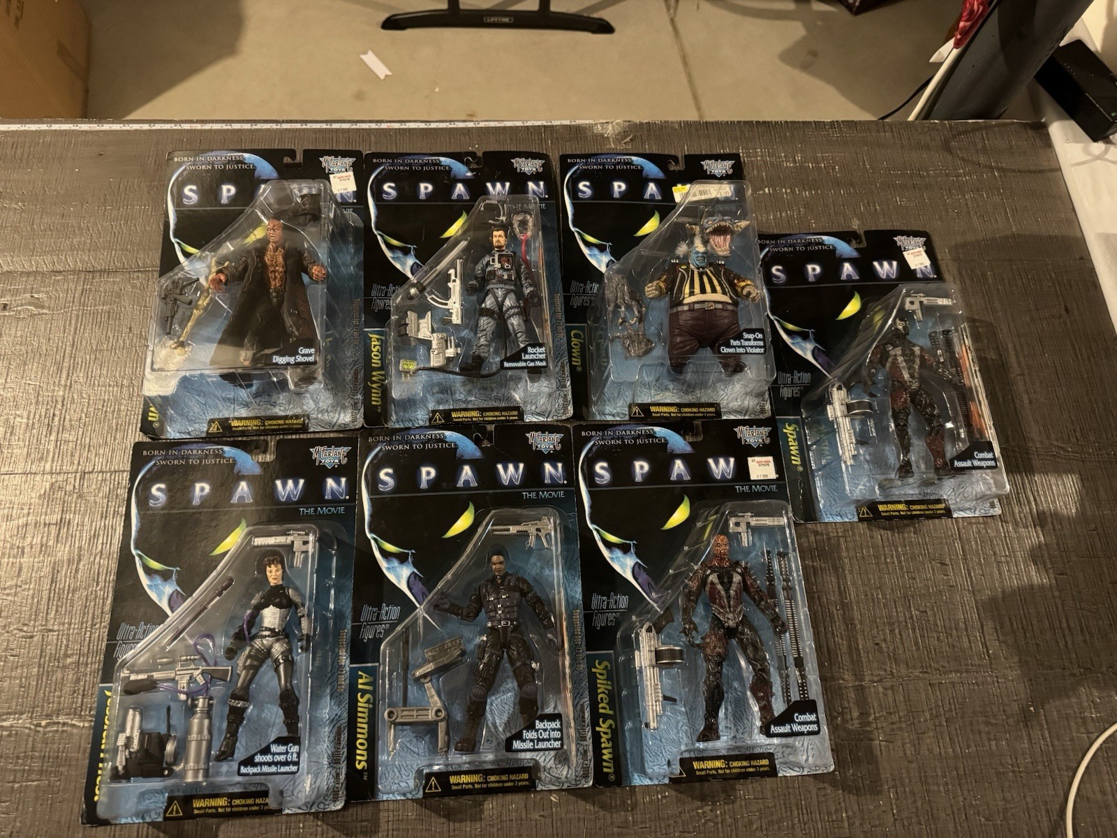 Spawn Movie Set di 7 action figure incl. Variante Nuova 1997 McFarlane Amricons