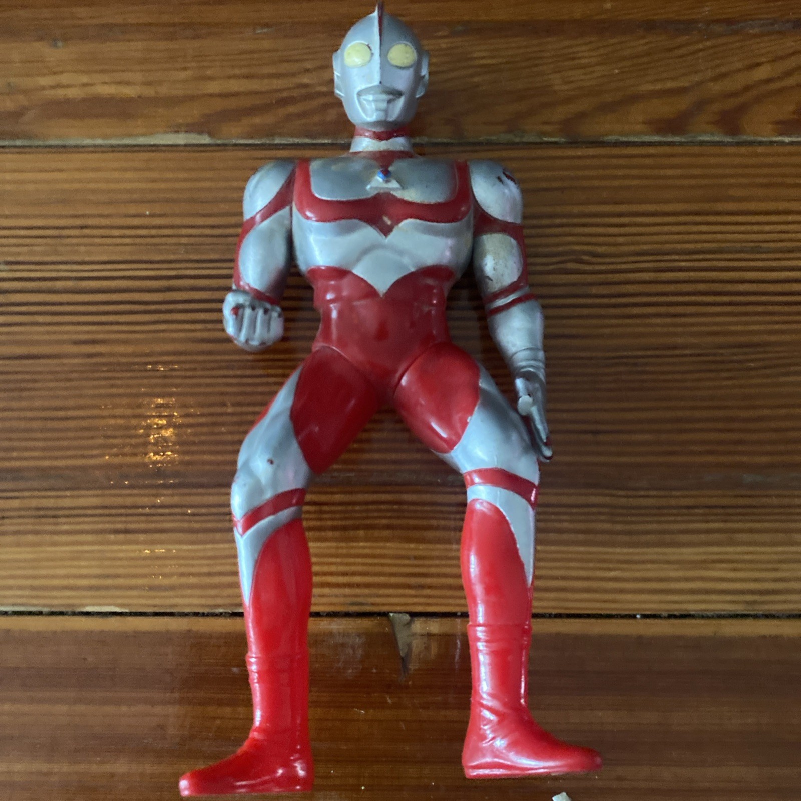 1990 TSUBURAYA CHINA 8" ULTRAMAN ACTION FIGURE ROSSO ARGENTO 