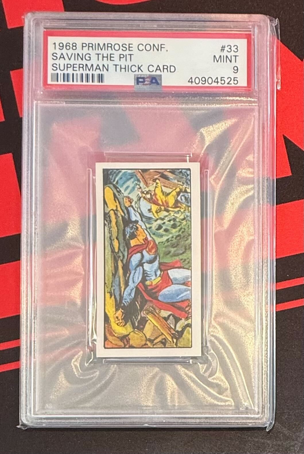 1968 Primrose Confectionery Superman #33 Saving The Pit PSA 9 GEM MINT