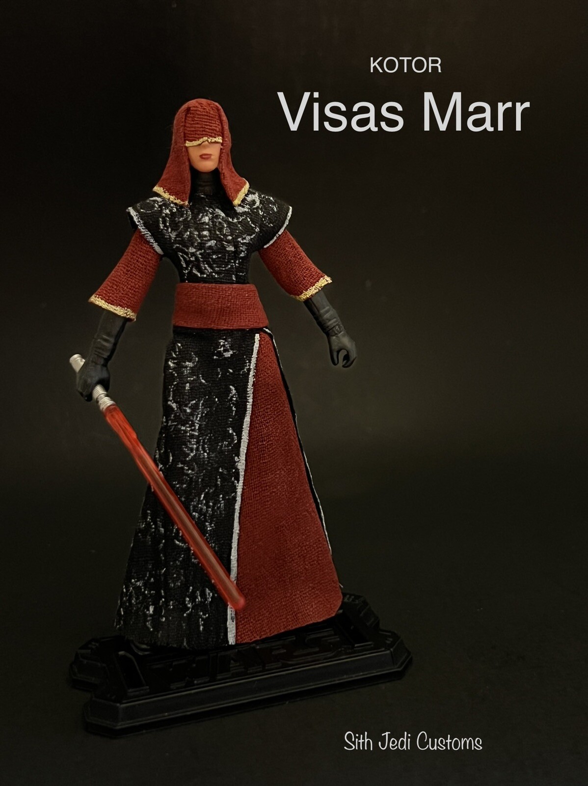 VISTI KOTOR PERSONALIZZATI STAR WARS MARR 3,75 SITH JEDI PERSONALIZZATI