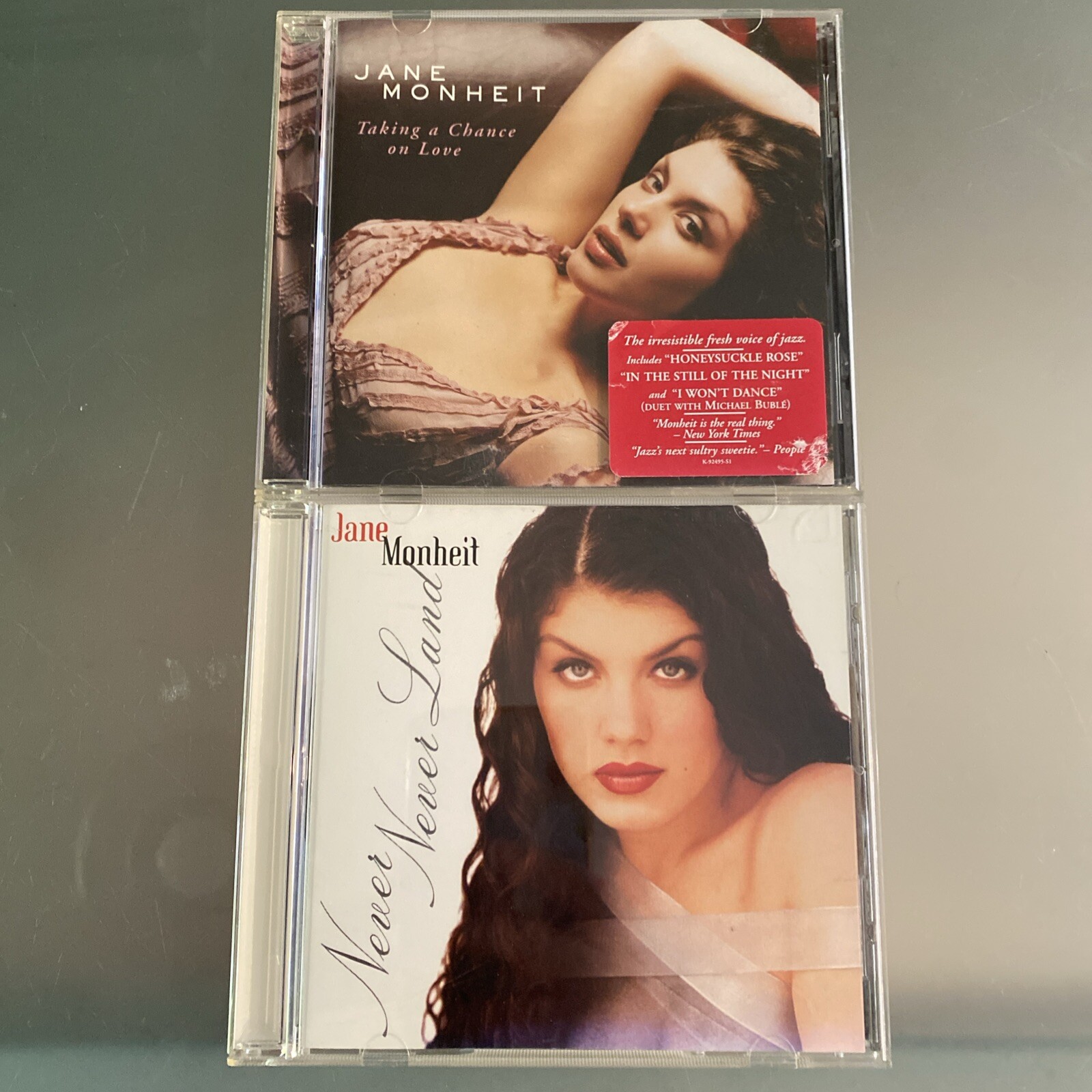 Jane Monheit 2 💿 LOT: Taking A Chance On Love & Never Never Land  EXCELLENT