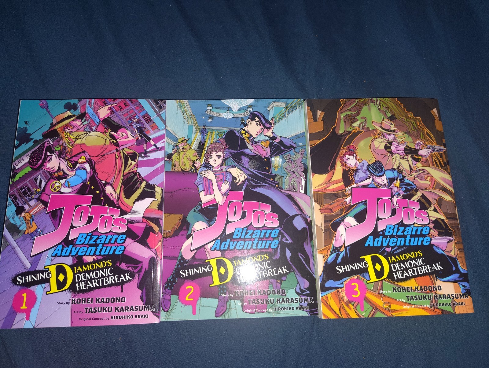 JoJo's Bizarre Adventure: Shining Diamond's Demonic Heartbreak Set volumi 1 2 e 3
