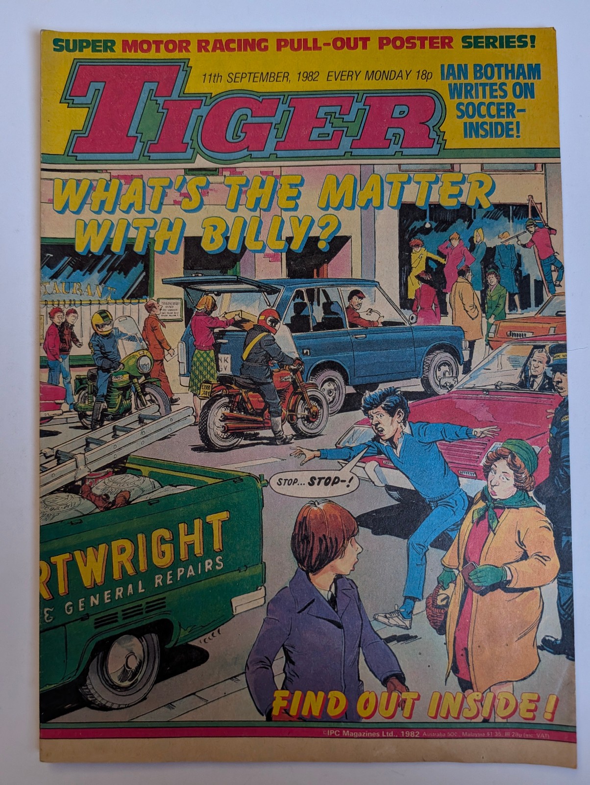 Tiger Comic 11th September 1982, IPC Magazines Ltd.