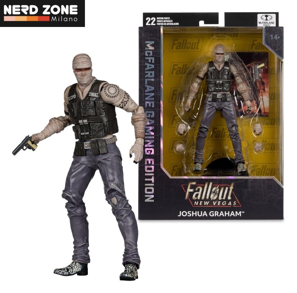 PRE ORDINE SETTEMBRE Fallout Gaming Edition Action Figure Joshua Graham 17 cm