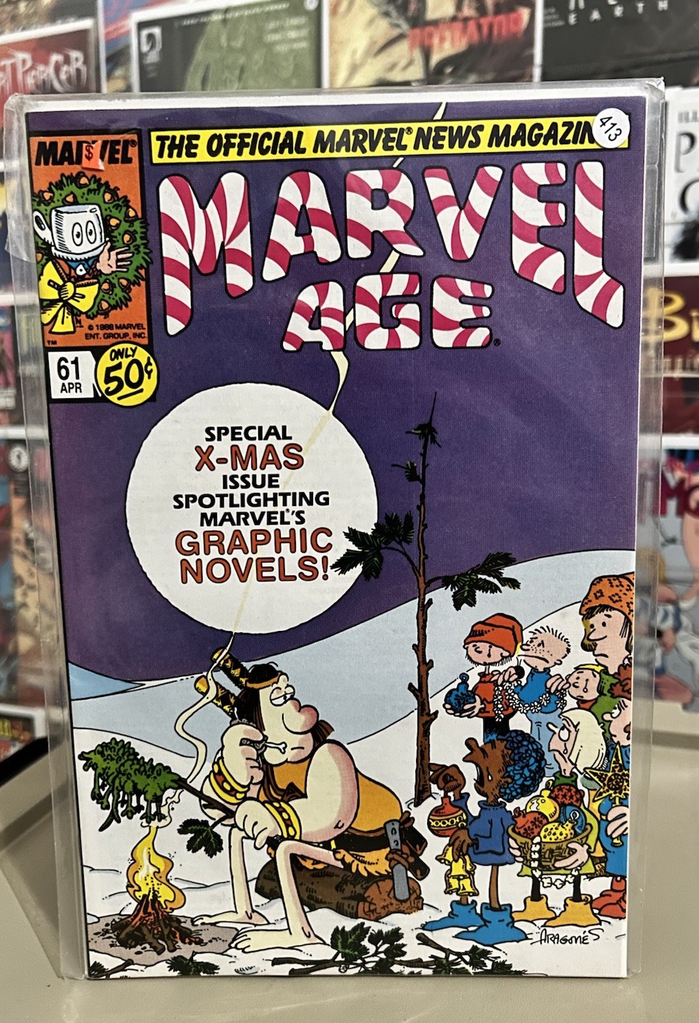 Marvel Age #61 1988 Marvel Comics VF/NM fumetto numero speciale Natale R15