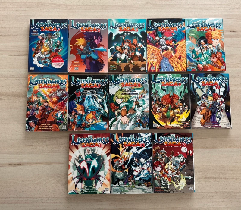 Lot de 13 tomes Les légendaires saga