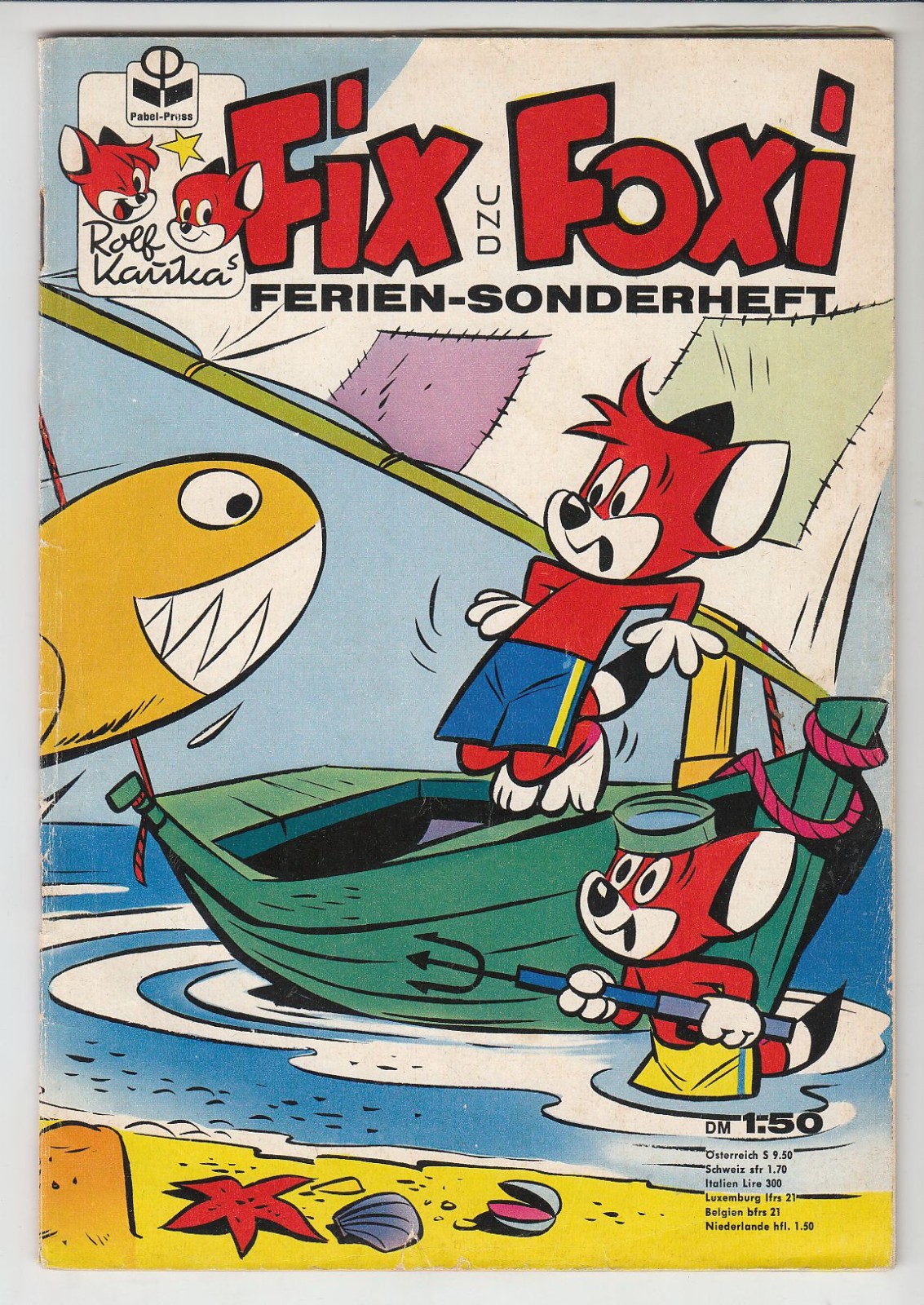 Fix e Foxi Vacanze numero speciale 1965 vecchio libretto originale in buone condizioni!