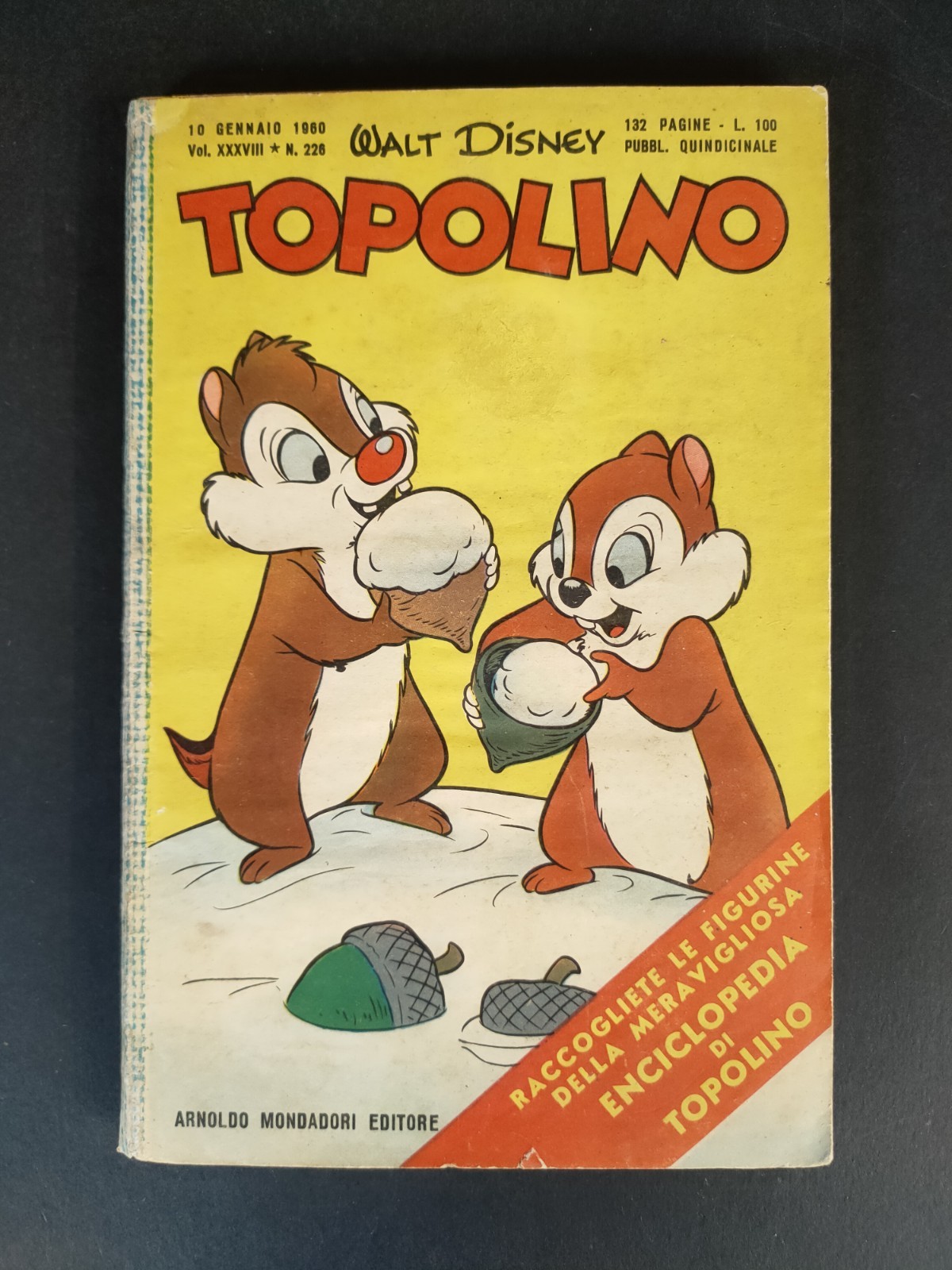 TOPOLINO LIBRETTO ORIGINALE SENZA FIGURINE N. 226   (cod.L32)