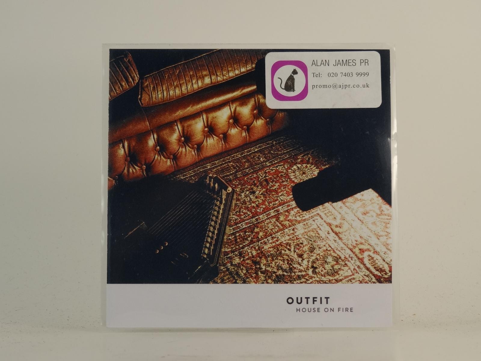 OUTFIT HOUSE ON FIRE (H1) 1 Track Promo CD Single plus Picture Sleeve 