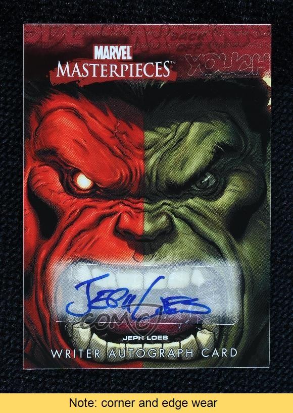 2008 Fleer Marvel Masterpieces Serie 3 Scrittore Jeph Leob #JL Auto LEGGI p1l