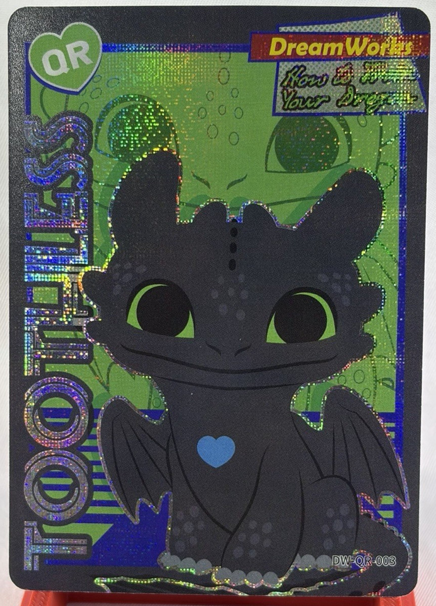 Toothless How to Train Your Dragon Kayou DreamWorks QR DW-QR-003 Holo Foil