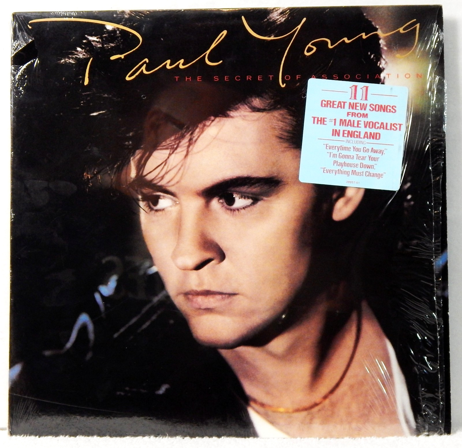 Paul Young–The Secret of Association-1985 Columbia New Wave Vinyl LP Shrink EX