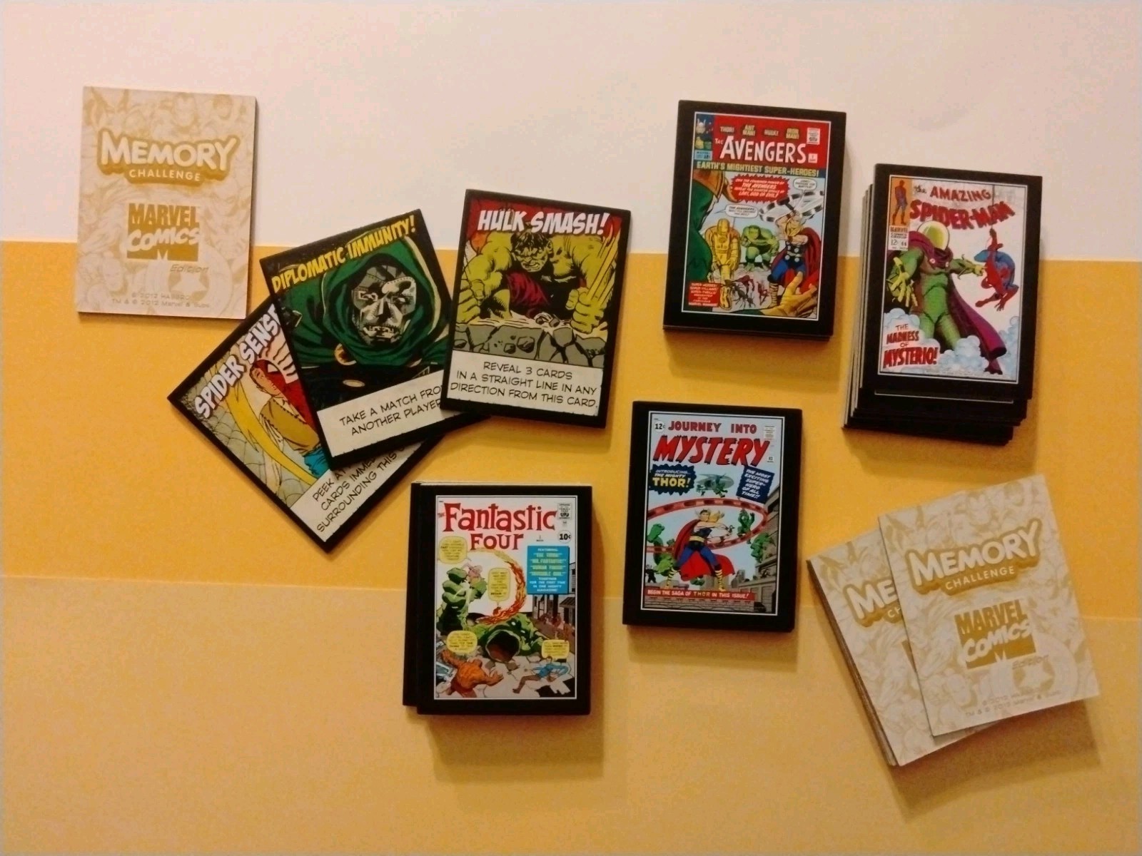 2012 USAopoly MARVEL COMICS mini carte di cartone (scegli tu) spedizione gratuita