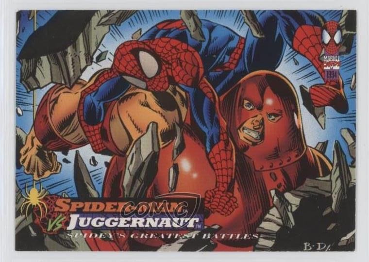 1994 Fleer Marvel Cards The Amazing Spider-Man vs Juggernaut #116 te2