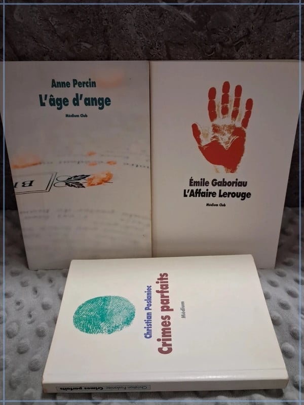 📚 Lot de 3 romans – Anne Percin, Émile Gaboriau & Christian Poslaniec – Bon état