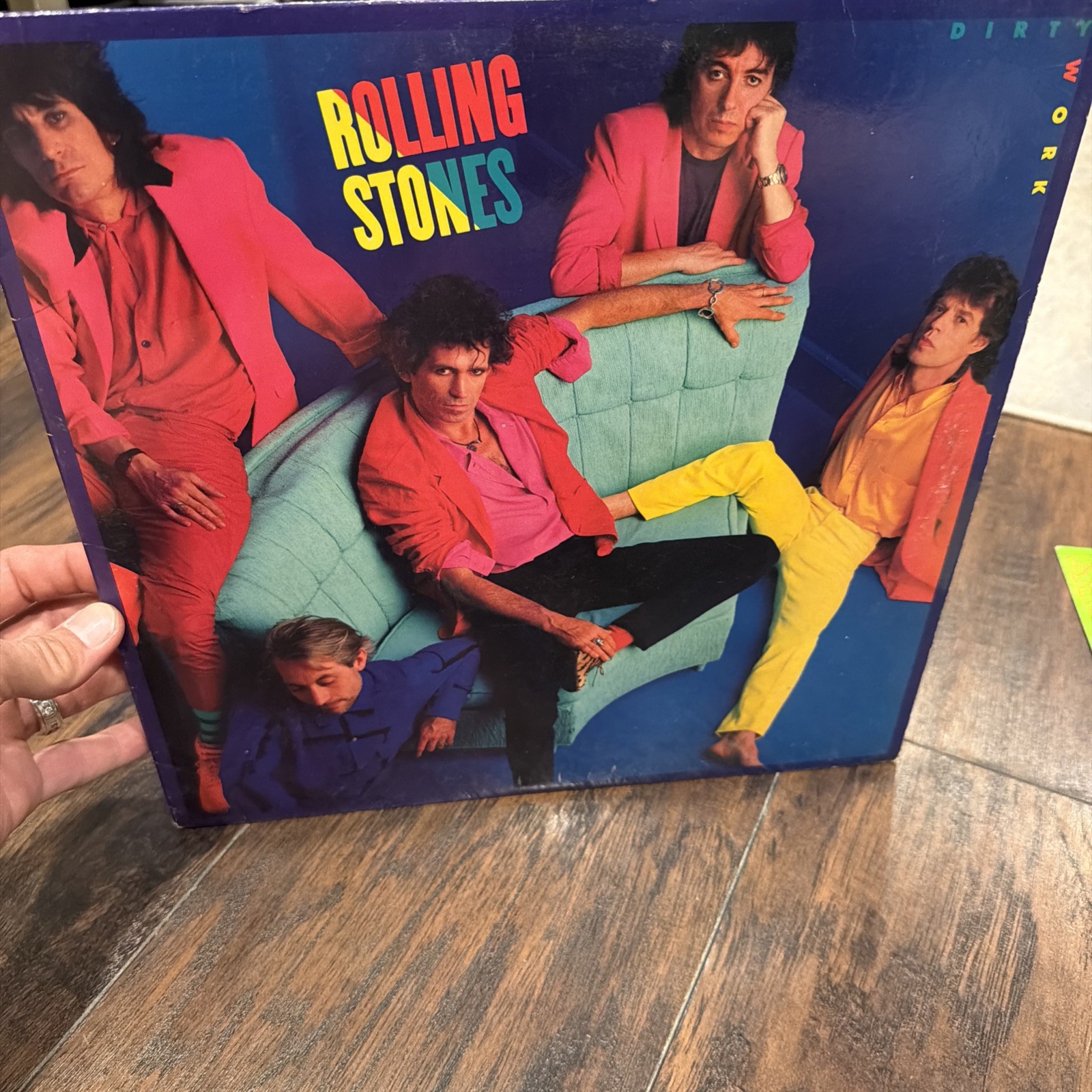 ROLLING STONES - Dirty Work 1986 Vinyl Record LP - Good Shape With Light Marks