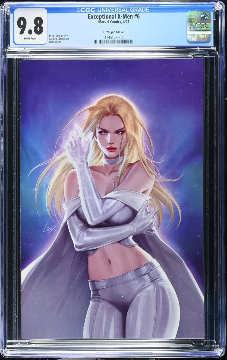 Eccezionale X-Men #6 CGC 9.8 Leirix Li Virgin rapporto 1:100 Top Pop