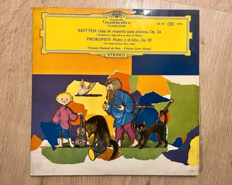 LP original Orquesta para jóvenes / Pedro y el lobo (1968)