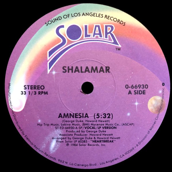 Shalamar - Amnesia (12") (Near Mint (NM or M-)) - 4388403063