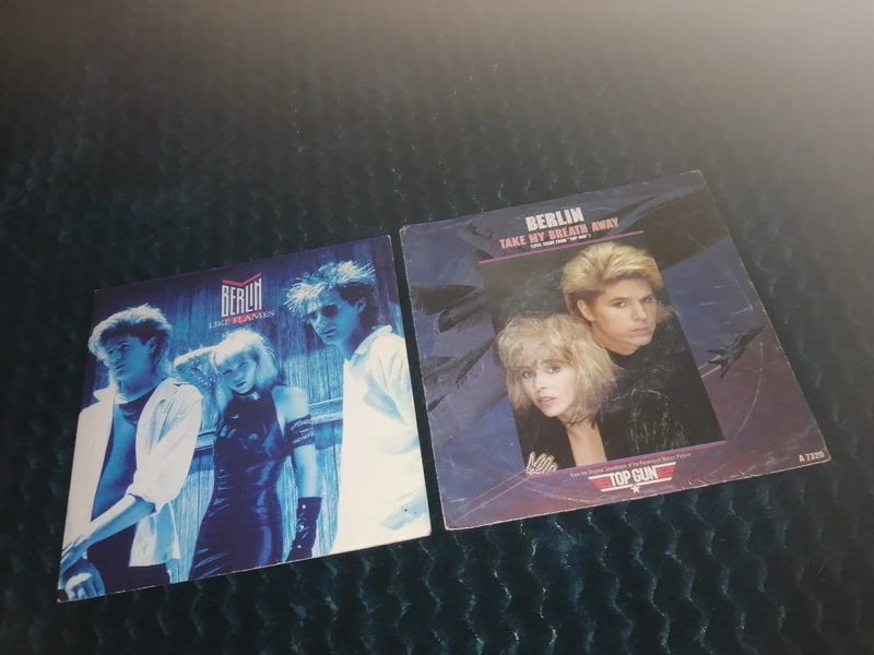 Disques vinyles Berlin « Take My Breath Away + Like Flames »