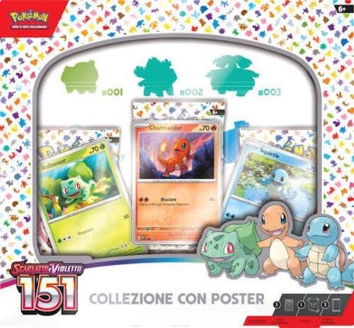 Pokemon 151 Collezione con Poster Sigillata Italiano Scarlet Violet SV3.5