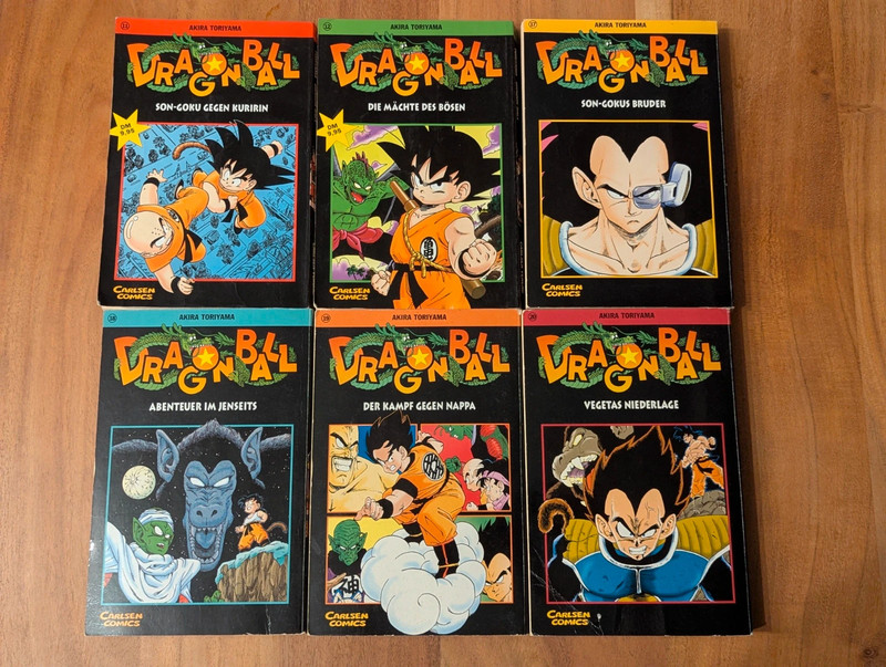 Dragonball Manga Carlsen Comics (6 Bände) Dragon ball 1990 Band 11 12 17 18 19 20