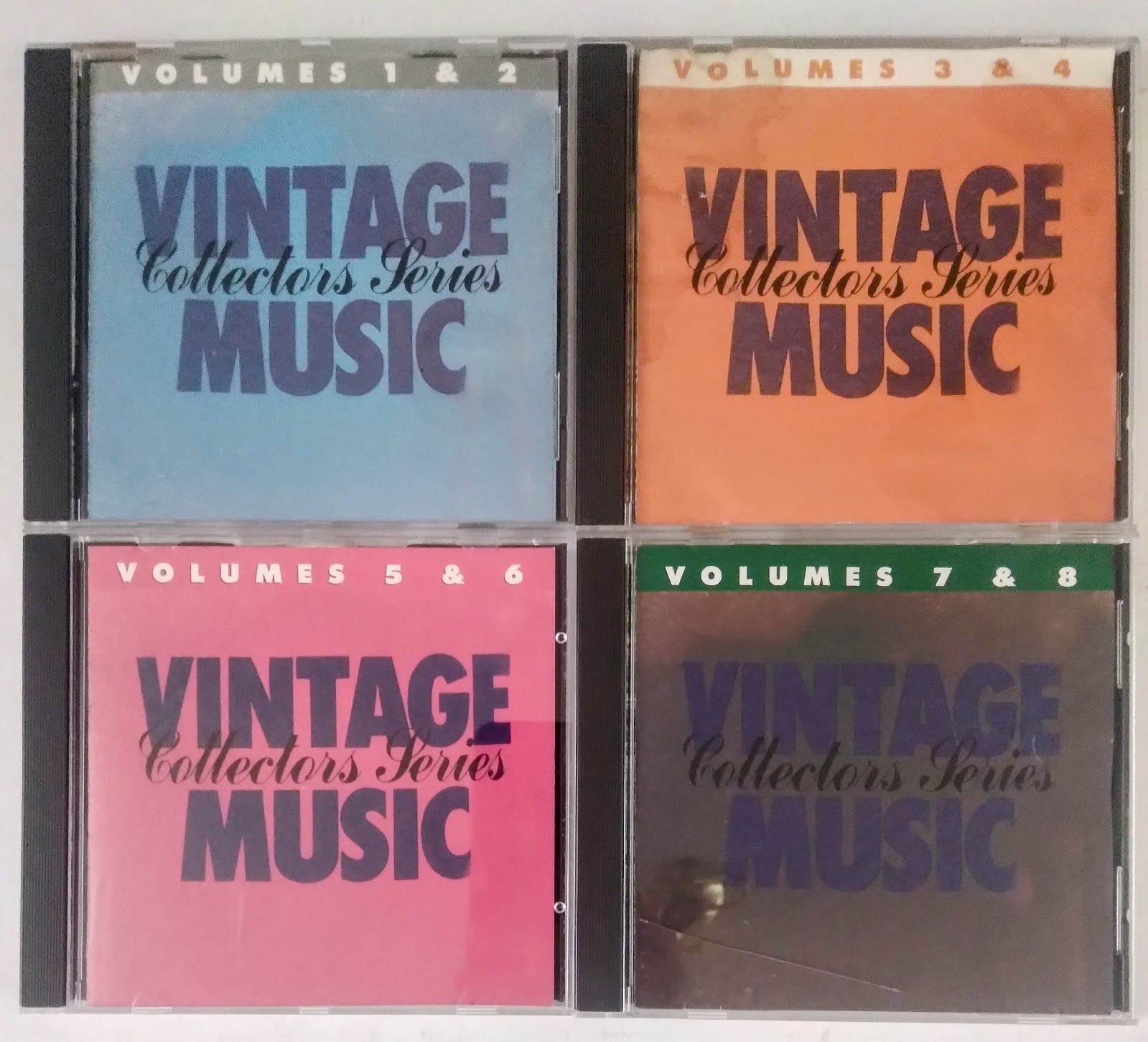 Vintage Music Collector's Series Vols 1-8 4-CD Lot 1950s 1960s Oldies Rock