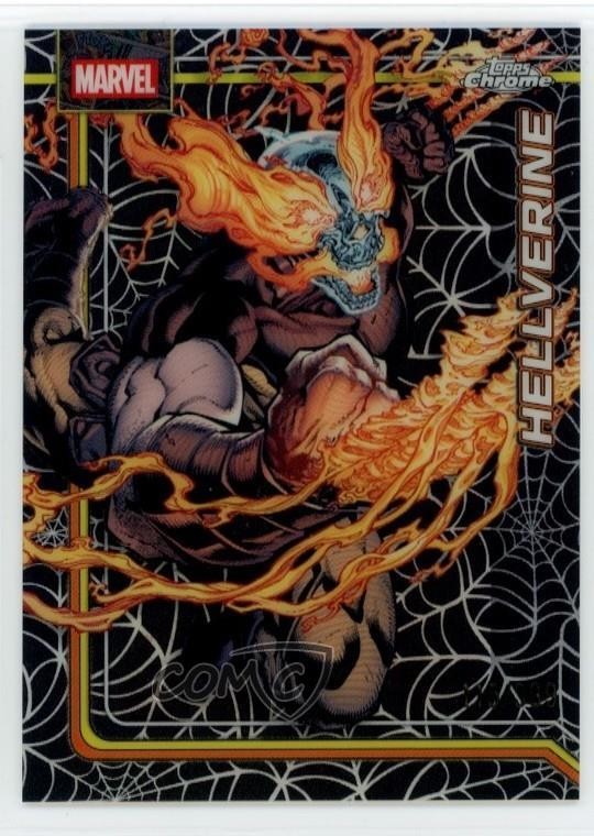 2026 Topps Chrome Marvel Comics Spider Web rifrattore /399 Hellverine #125 1i3m
