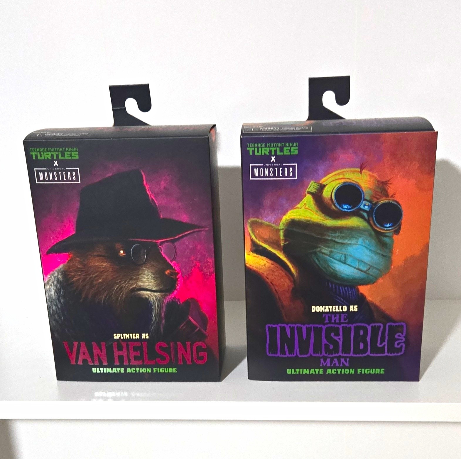 Set Teenage Mutant Ninja Turtles Mostri Universali Donatello & Splinter