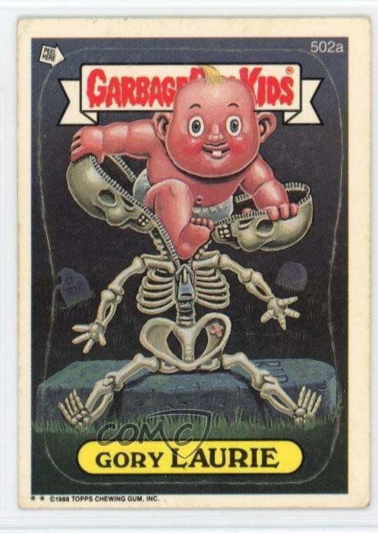Topps Garbage Pail Kids 1988 serie 13 Gory Laurie #502a uk2