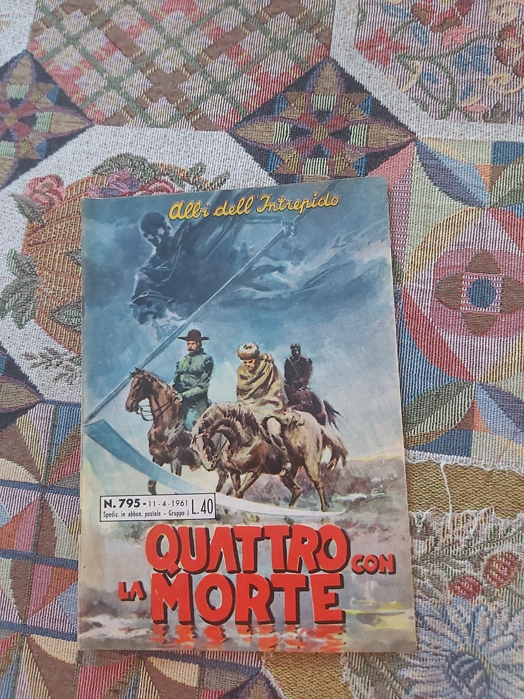 Albi Dell' Intrepido N. 795 Quattro Con La Morte Del 1961
