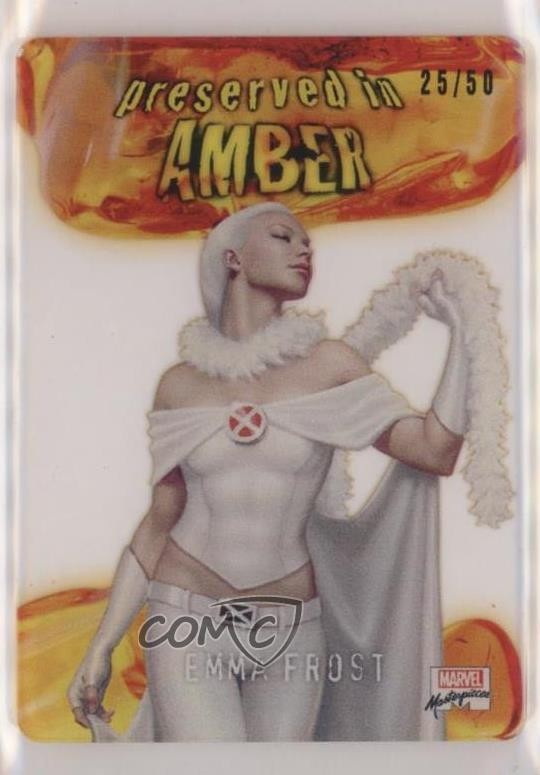 Capolavori Marvel 2022 conservati in plexiglass ambrato 25/50 Emma Frost 0kr0