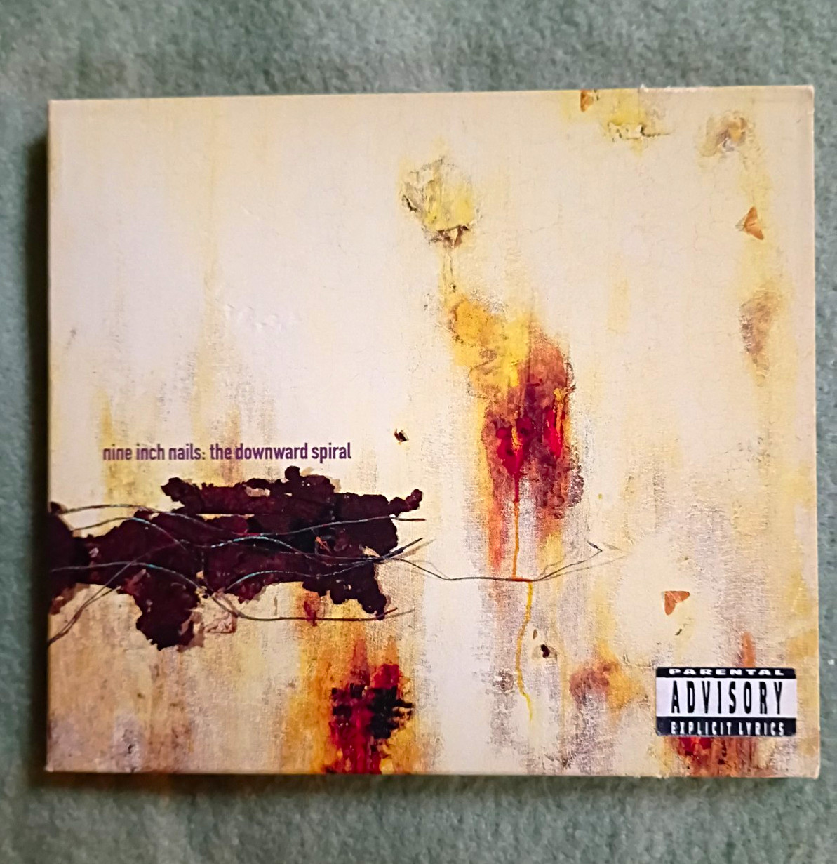 Nine Inch Nails The Downward Spiral CD 1994 Nothing Parental Advisory Original