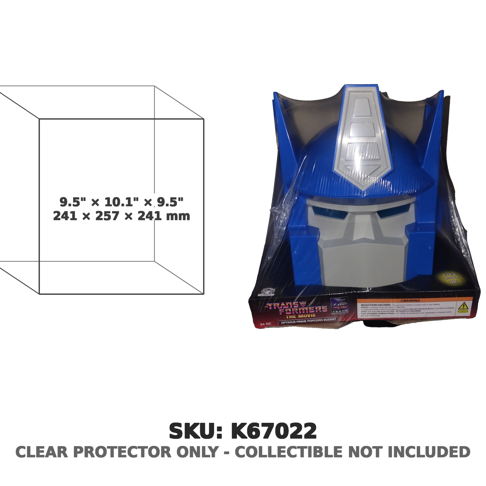 Protector For Optimus Prime Transformers The Movie Popcorn Bucket