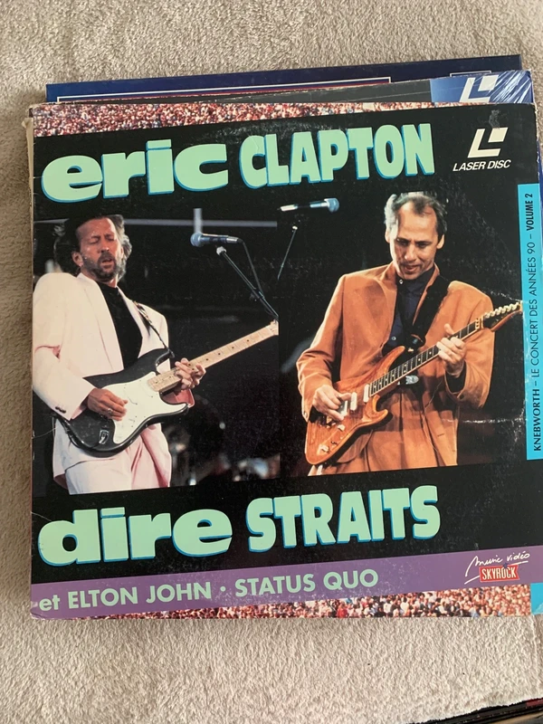 Laserdisc Dire strait Eric Clapton