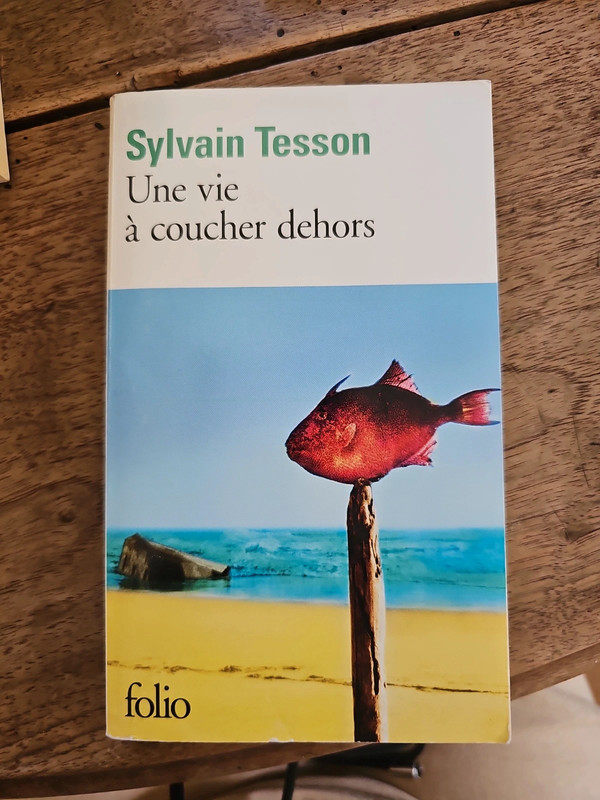 Livre Sylvain Tesson, Une vie à coucher dehors.