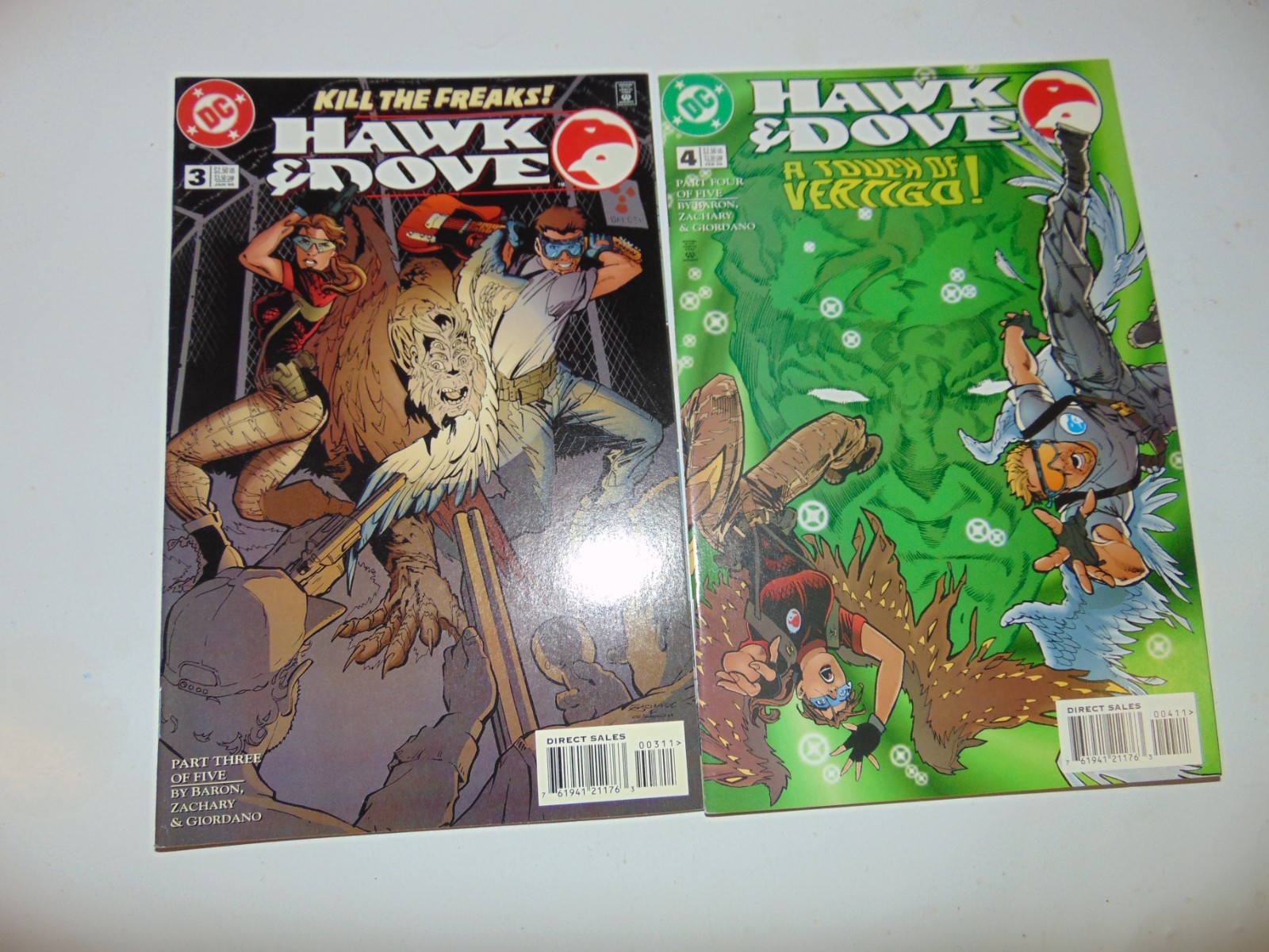 DC Hawk & Dove # 3 & 4 Modern Age Comic Books NM High Grade