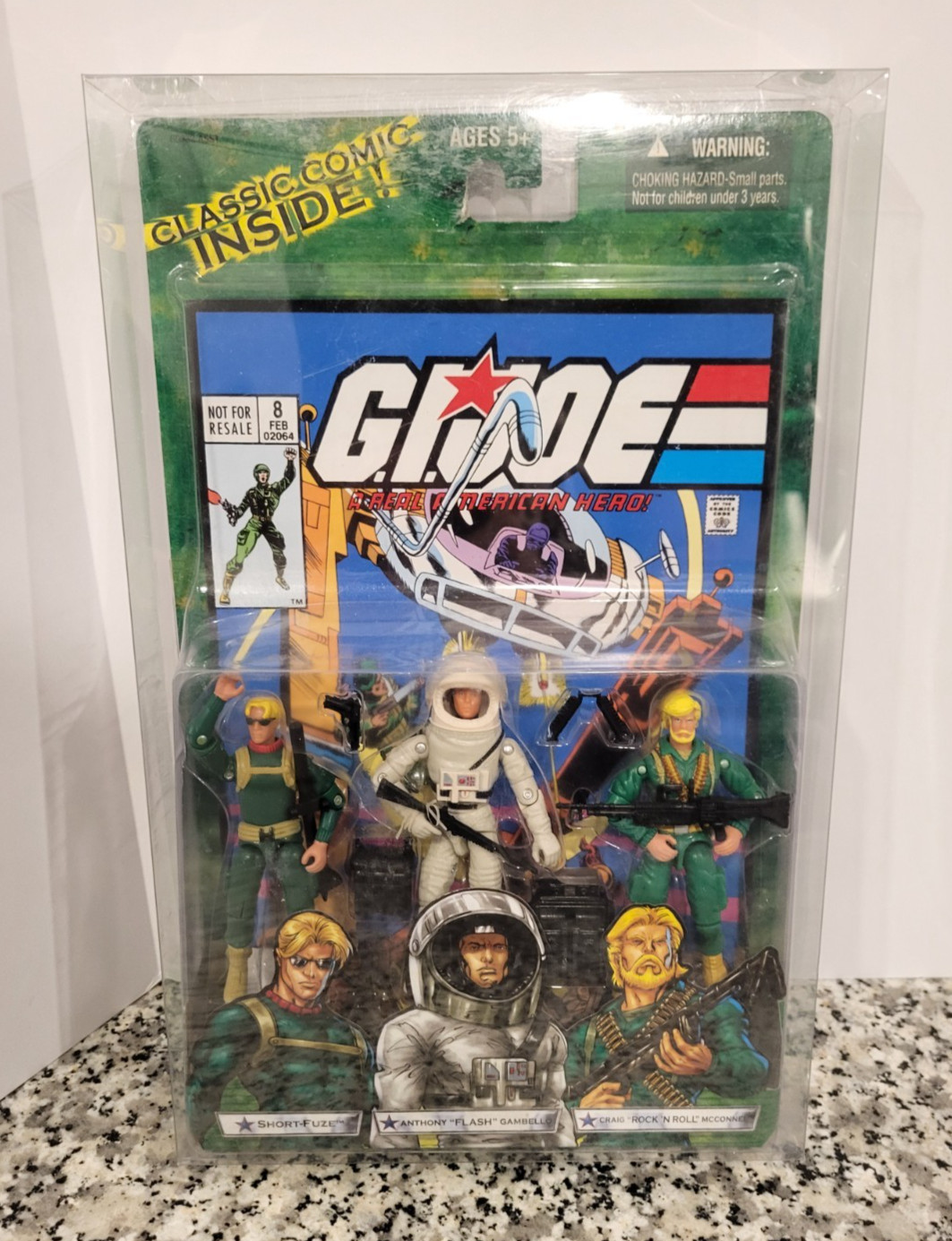 Short Fuze Flash Rock N Roll Comic Pack 2004 G.I. JOE COBRA 25° NUOVO MOC