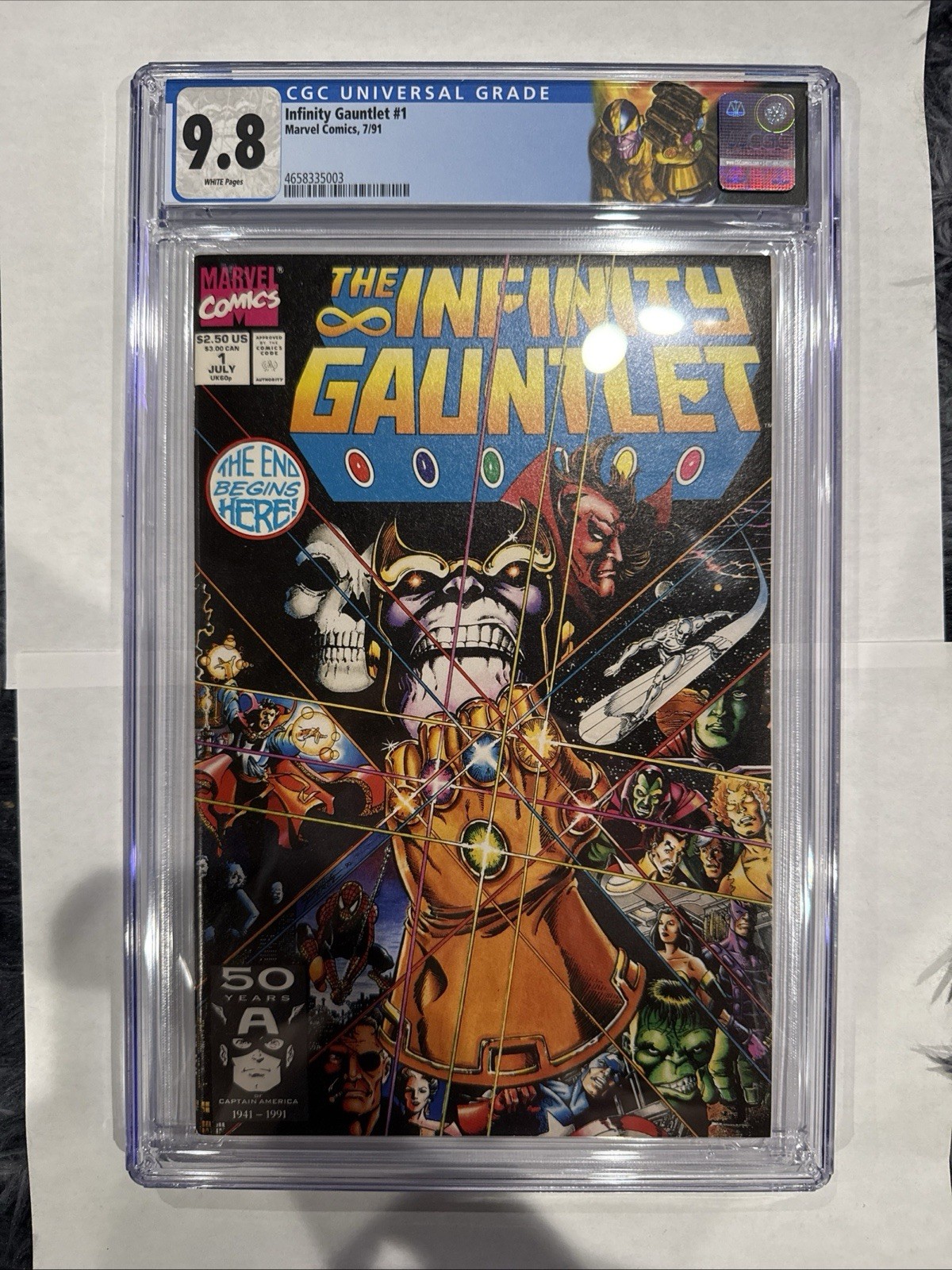 Infinity Gauntlet 1 CGC 9.8