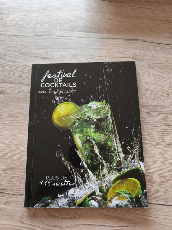 Livre de cocktail avec et sans alcool