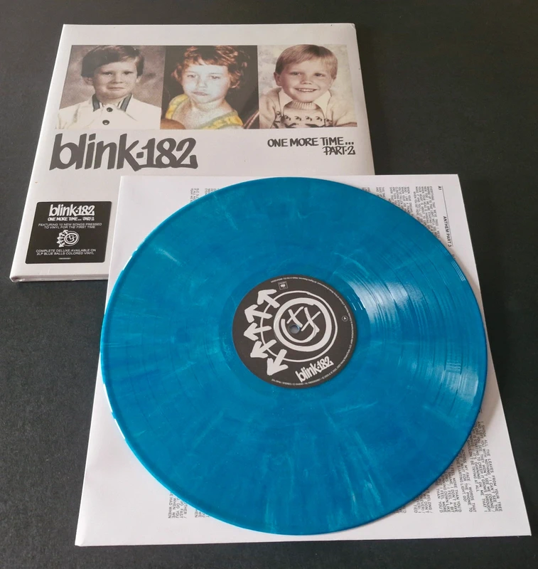 Blink 182 - One more time Part 2 - 2 LP blue balles colored vinyl - new, sealed