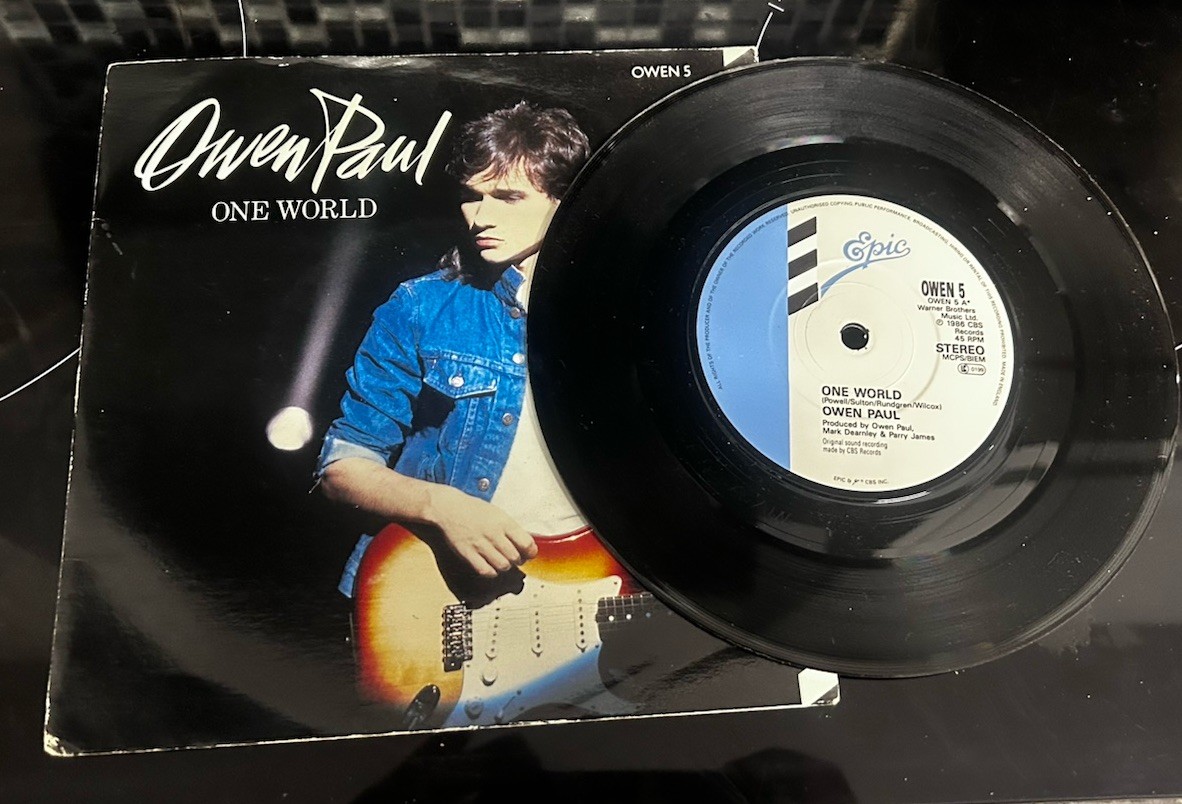 Owen Paul - One World - 7” Vinyl Single - Picture Sleeve - Free P&P