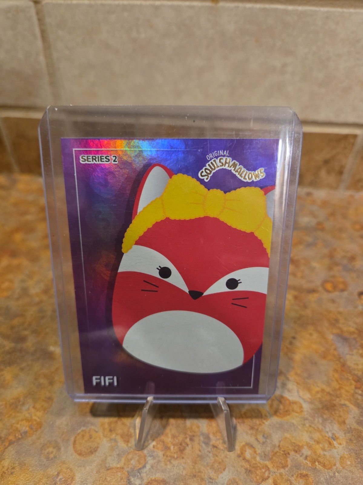 Fifi Squishmallow Serie 2 Panini Prizm #37 Viola /275