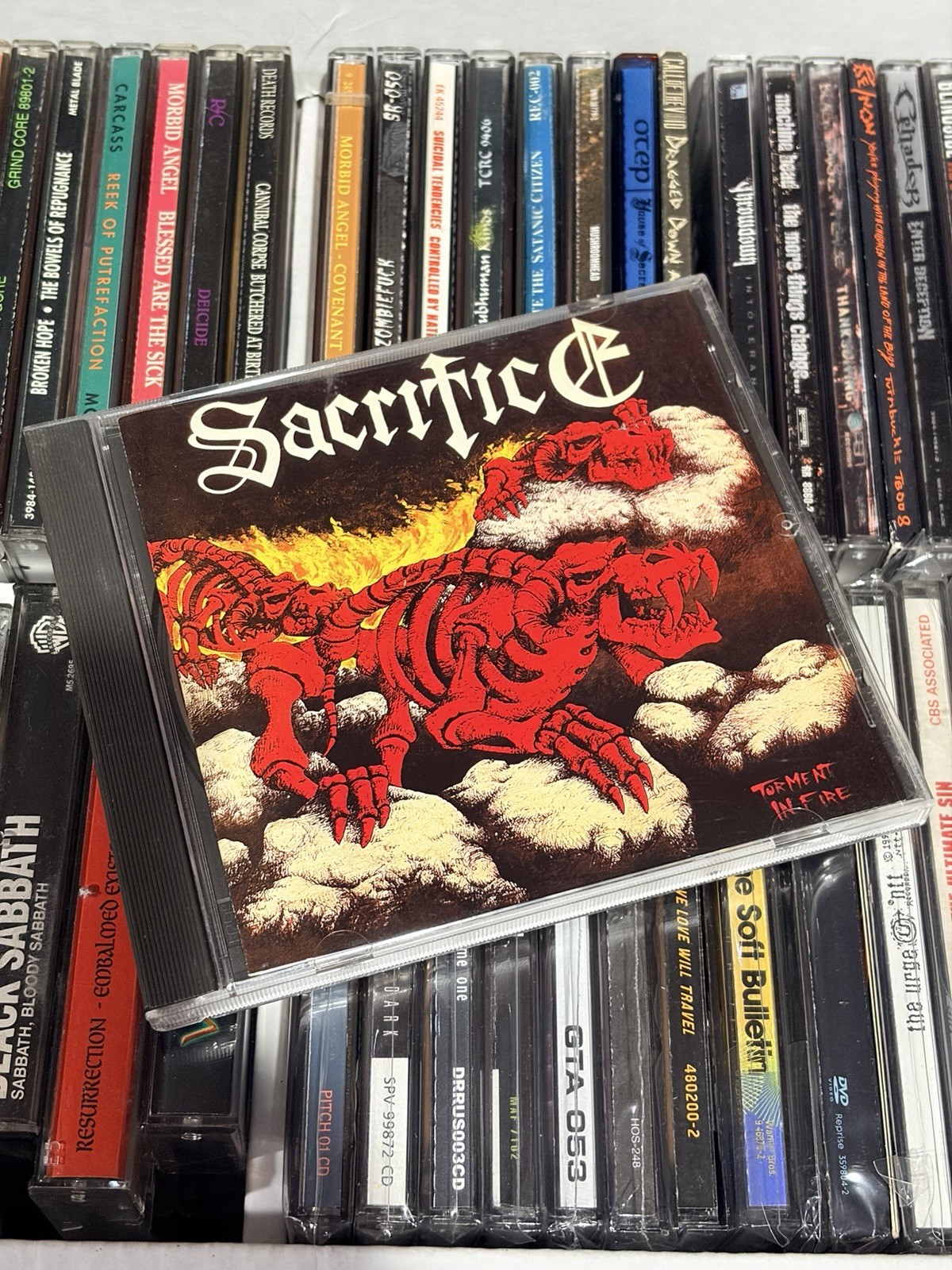 Sacrifice Torment In Fire 1985 CD 1991 Canada RARE EXCELLENT CONDITION