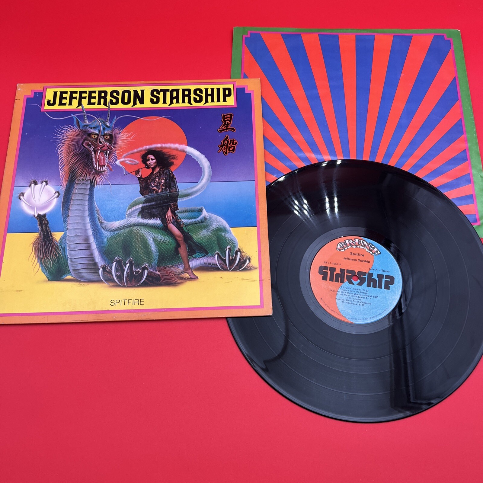 Jefferson Starship Spitfire Vinyl 33 LP BFL1-1557 Grunt Records 1976