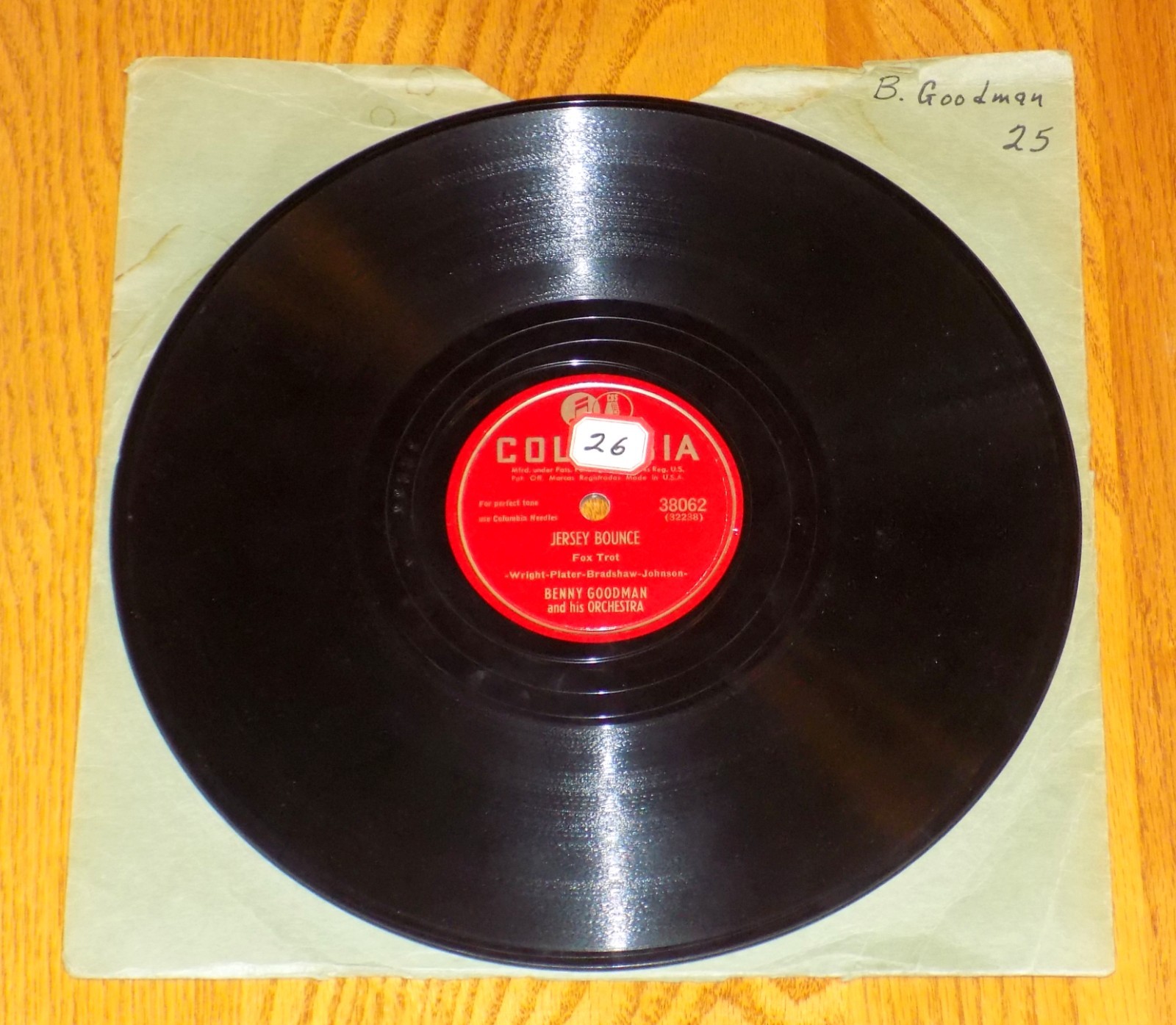 BENNY GOODMAN & HIS ORCHESTRA 5 78 RPM RECORD SET LOT COLUMBIA RCA VICTOR