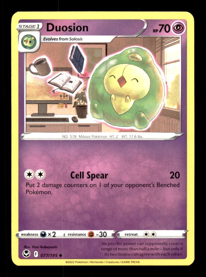 DUOSION 077/195 POKEMON TEMPESTA ARGENTO QUASI NUOVO/M