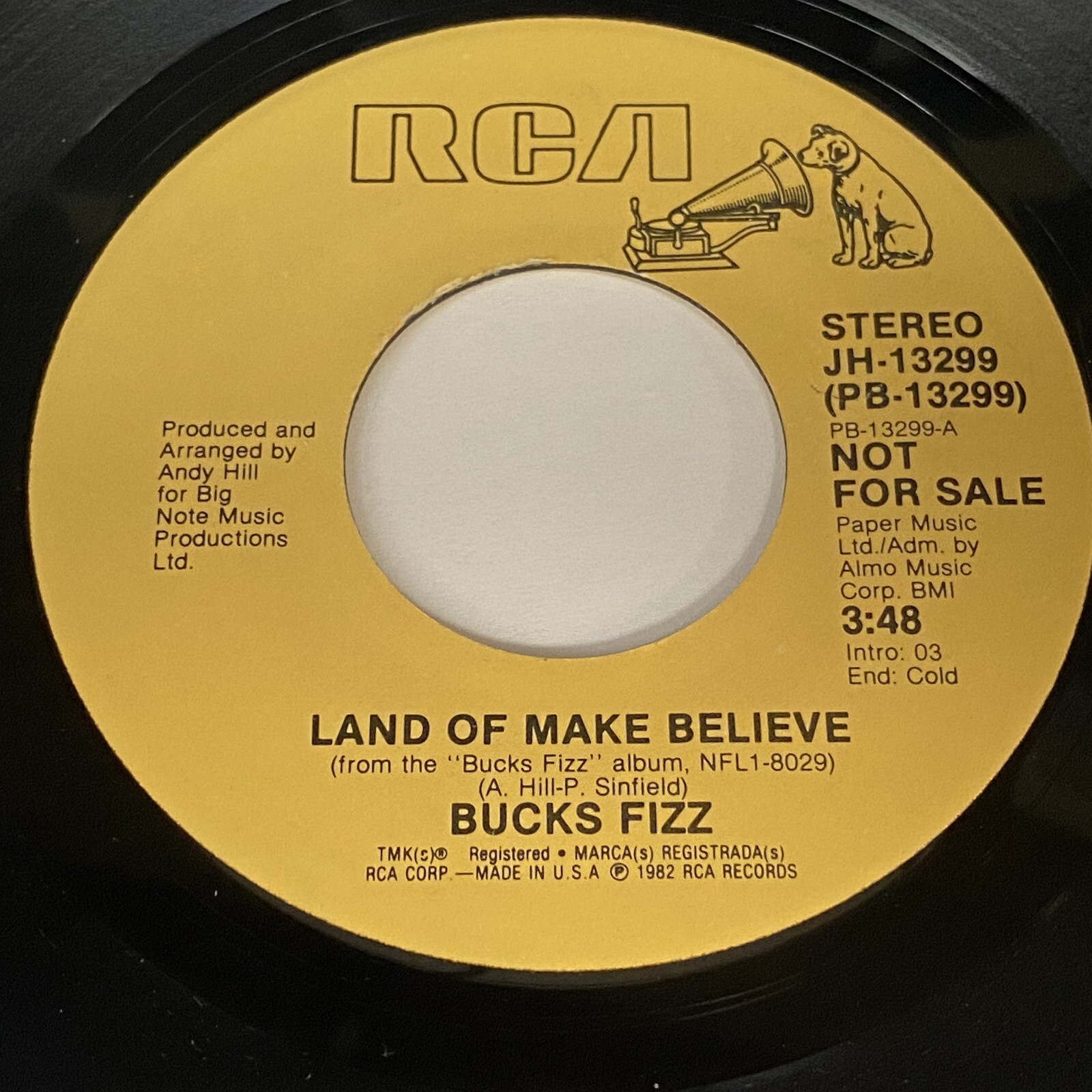 Bucks Fizz: Land Of Make Believe (Stereo) / (Mono) 45 - RCA