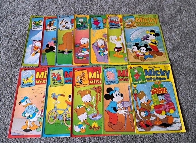12x Topolino n.1-12, 1981 fumetto Walt Disney Ehapa editore fumetto