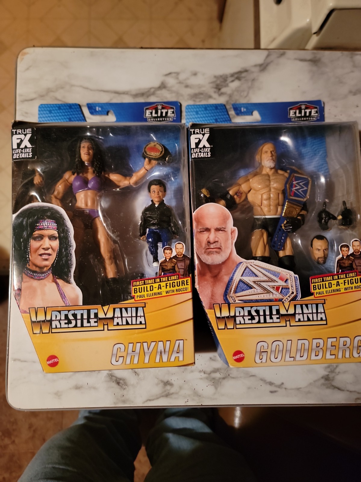 WWE MATTEL ELITE WRESTLEMANIA CHYNA E GOLDBERG BAF PAUL ELLERING